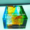 Mutil-Color Square Decorative Crystal Ashtray